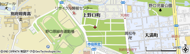大分県別府市上野口町13周辺の地図