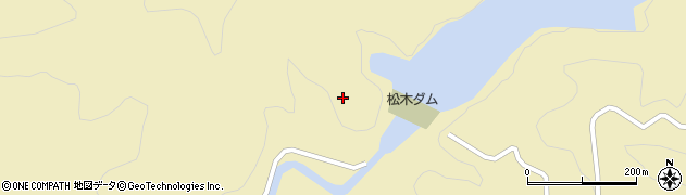 松木ダム周辺の地図