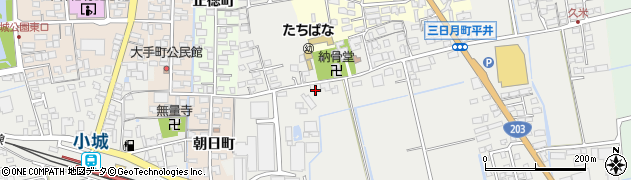 佐賀県小城市三日月町久米1205周辺の地図