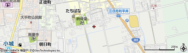 佐賀県小城市三日月町久米1478周辺の地図