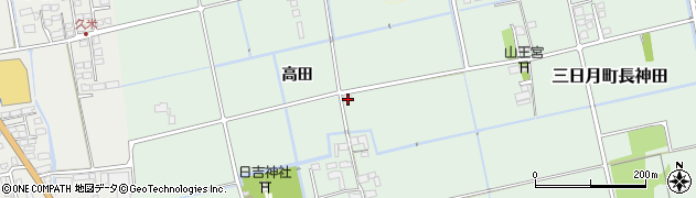 佐賀県小城市高田539周辺の地図