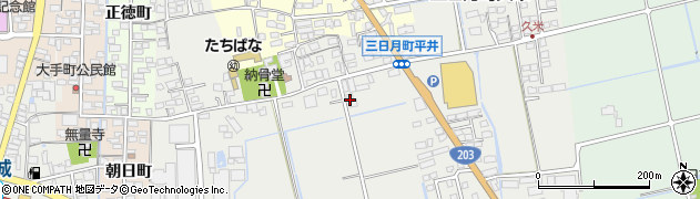 佐賀県小城市三日月町久米1307周辺の地図