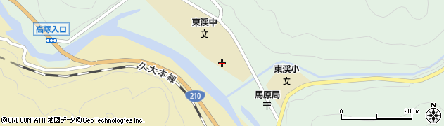 日田市立東渓中学校周辺の地図