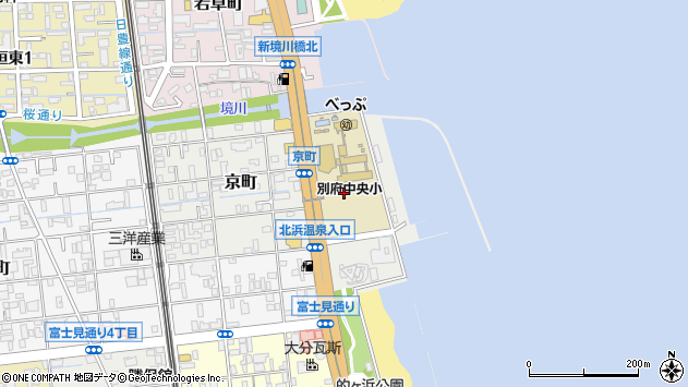 〒874-0926 大分県別府市京町の地図