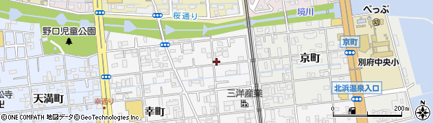 大分県別府市富士見町周辺の地図