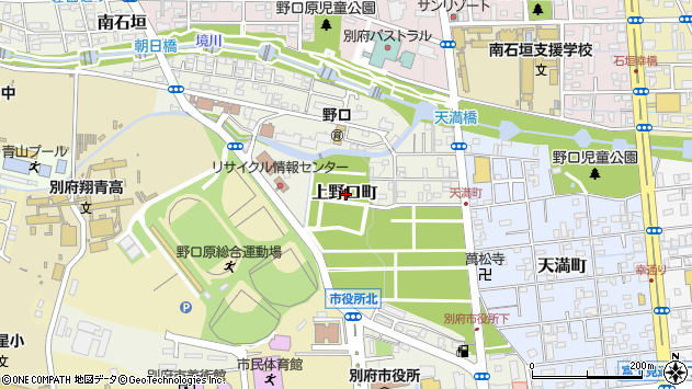 〒874-0905 大分県別府市上野口町の地図