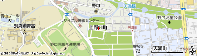 大分県別府市上野口町周辺の地図