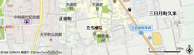 佐賀県小城市三日月町久米1187周辺の地図