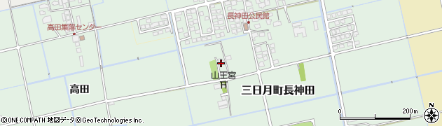 佐賀県小城市三日月町長神田190周辺の地図