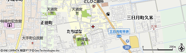 佐賀県小城市三日月町久米1019周辺の地図