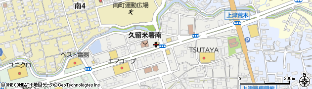 マクドナルド上津バイパス店周辺の地図