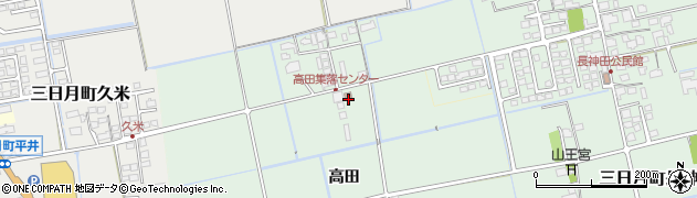 佐賀県小城市高田626周辺の地図