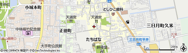 佐賀県小城市三日月町久米1055周辺の地図