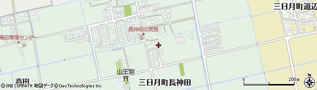 佐賀県小城市三日月町長神田205周辺の地図