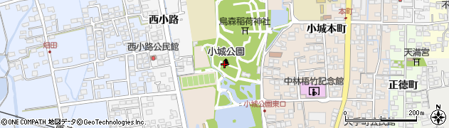 小城公園周辺の地図