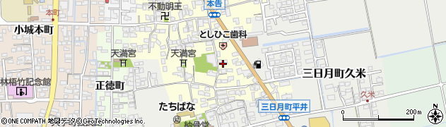 佐賀県小城市本告990周辺の地図
