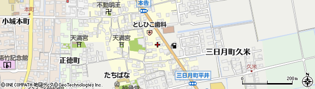 佐賀県小城市本告980周辺の地図