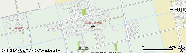 長神田公民館周辺の地図