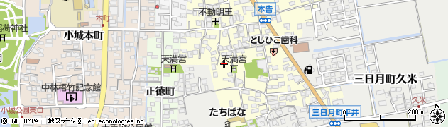 佐賀県小城市本告1079周辺の地図