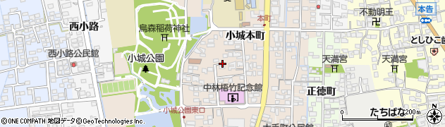 佐賀県小城市小城本町周辺の地図