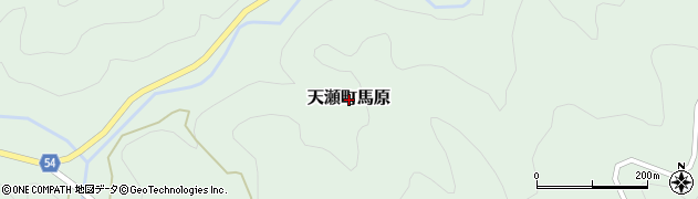 大分県日田市天瀬町馬原周辺の地図