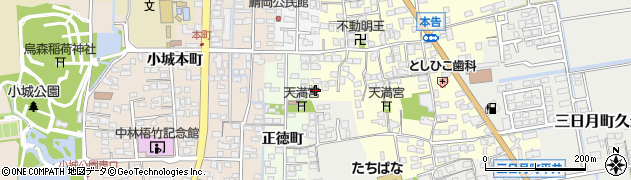 佐賀県小城市本告1165周辺の地図