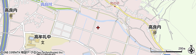 福岡県久留米市高良内町周辺の地図
