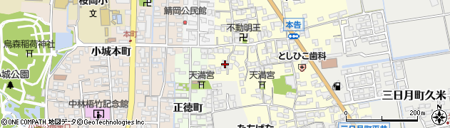 佐賀県小城市本告1152周辺の地図