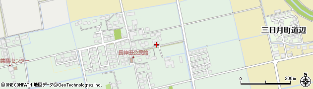 佐賀県小城市三日月町長神田周辺の地図