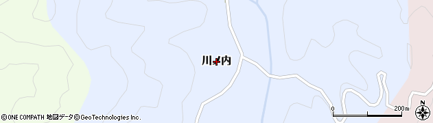 高知県四万十町（高岡郡）川ノ内周辺の地図