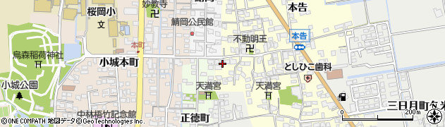 佐賀県小城市三日月町久米1158周辺の地図