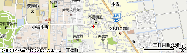佐賀県小城市本告1140周辺の地図