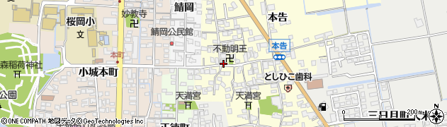 佐賀県小城市本告890周辺の地図