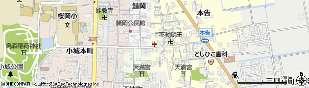 佐賀県小城市本告852周辺の地図