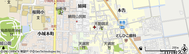 佐賀県小城市三日月町久米850周辺の地図