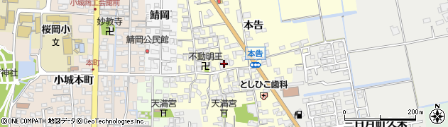 佐賀県小城市本告891周辺の地図