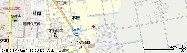 佐賀県小城市三日月町久米582周辺の地図