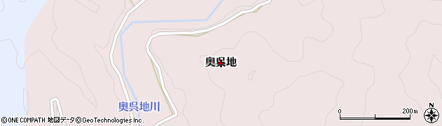 高知県四万十町（高岡郡）奥呉地周辺の地図