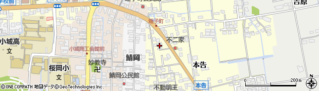 佐賀県小城市三日月町久米796周辺の地図