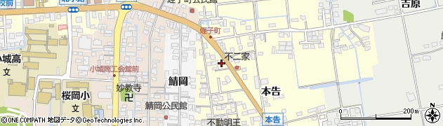 佐賀県小城市本告797周辺の地図