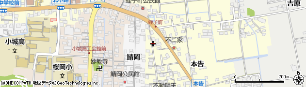 佐賀県小城市本告773周辺の地図