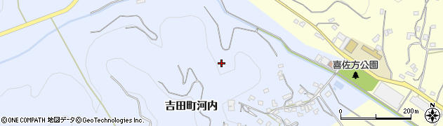 愛媛県宇和島市吉田町河内周辺の地図