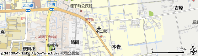 佐賀県小城市本告792周辺の地図