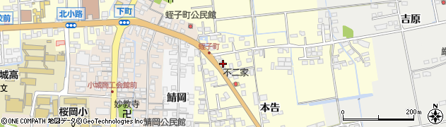 佐賀県小城市本告777周辺の地図
