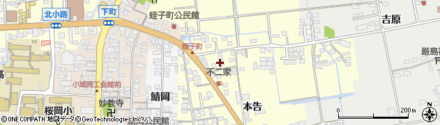 佐賀県小城市本告781周辺の地図