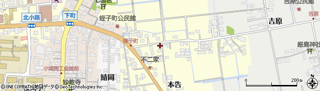 佐賀県小城市本告784周辺の地図