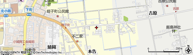 佐賀県小城市本告619周辺の地図