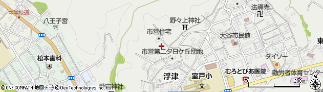 高知県室戸市浮津周辺の地図