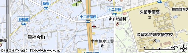 津福今納骨堂周辺の地図