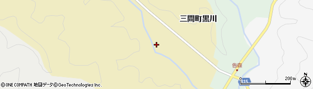愛媛県宇和島市三間町黒川116周辺の地図